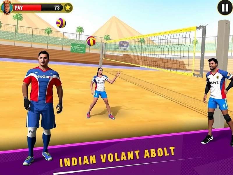 Indian Volley Rivals Game Screenshot